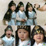 슈퍼맨이 돌아왔다 삼둥이, 한복 패션 완벽 소화…꼬마 도령 변신