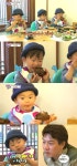 슈퍼맨이 돌아왔다 삼둥이, 얼굴만 한 갈비먹방 아빤 안 돼요[스포츠투데이]