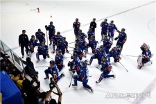 [ST포토] 아이스하키 공개 훈련