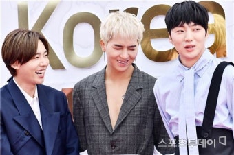 [ST포토] 김진우-송민호-강승윤, '표정이 즐겁네'