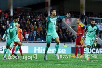'호날두 결승골' 포르투갈, 안도라 격파…스위스와 외나무다리 승부
