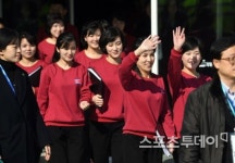 [ST포토] 북한 예술단 따뜻한 미소