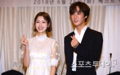 [ST포토] 나혜미-에이노 우리 활약 기대하세요