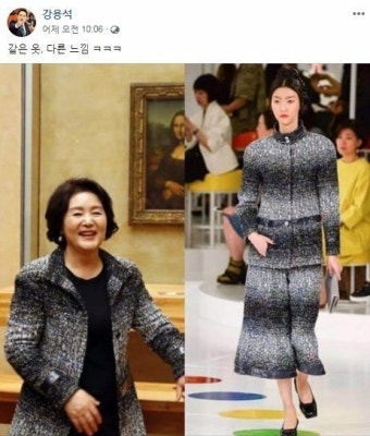 강용석 김정숙 저격, 샤넬 패션에 