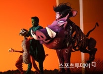 [ST포토] 뮤지컬 라이온킹 티몬과 품바 