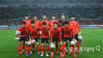[ST포토] 콜롬비아전 앞둔 한국 축구대표팀