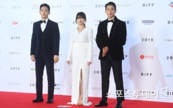 [ST포토] 정재광-천우희-유태오 '어색어색'(부산국제영화제)