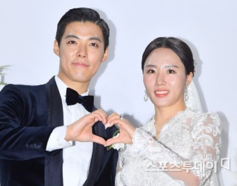 '결혼' 강남이상화, 김연아→조정민까지…스타들 축하세례 [종합]