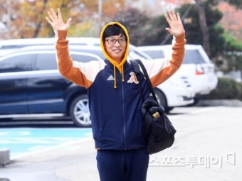 [ST포토] 유재석 '얼굴에서 보이는 행복'