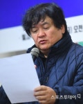 [ST포토] 최순식 대표 스크린독과점을 우려하는 영화인 긴급 기자회견