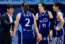 [ST포토] 지시하는 신한은행 정상일 감독