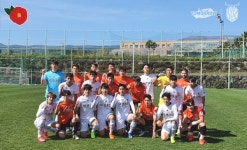 제주, 동백꽃 달고 자체 연습경기…A팀 2-1 승리