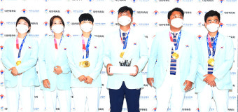 [ST포토] 양궁선수단, 빛나는 메달과 함께