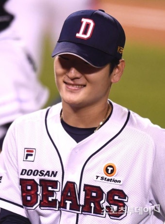 [ST포토] 곽빈 '여유로운 미소'