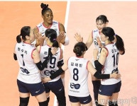 [ST포토] GS칼텍스 '3-0 완벽한 승리'