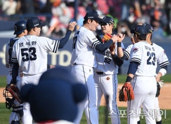[ST포토] 두산 '잘했다'