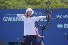 김윤희, 광주 양궁 현대 WC 女 컴파운드 2관왕 등극