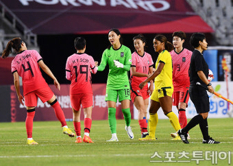 [ST포토] 한국 여자축구대표팀, 자메이카 상대로 1-0 승리