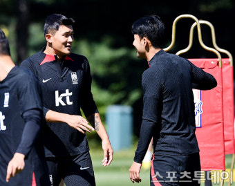 [ST포토] 손흥민-김민재, '즐거운 시간'