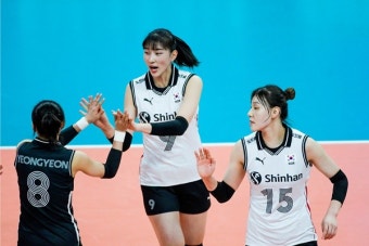 한국 여자배구, 태국에도 셧아웃패…4연패 수렁