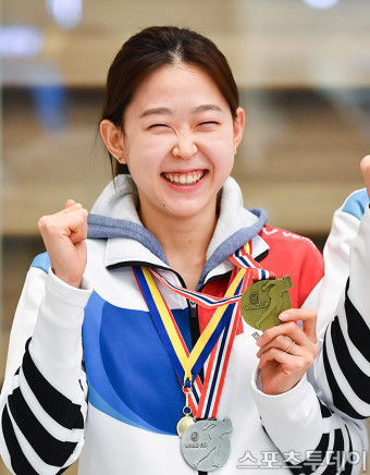 [ST포토] 김민선, '월드컵 2연속 금메달'