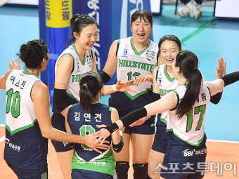 [ST포토] 현대건설 '흥국생명 3-0 셧아웃 승리'