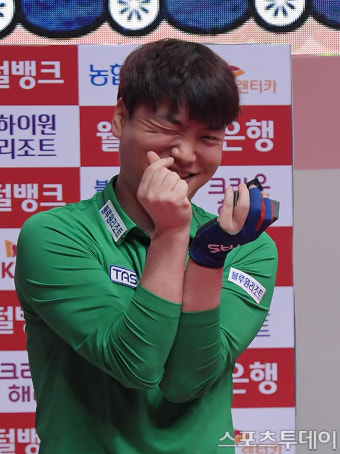 [ST포토] 강민구 '4강 진출 했어요'