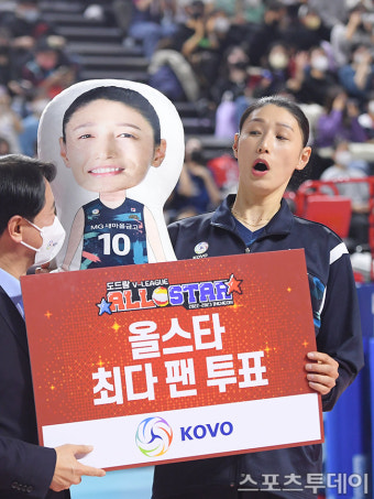 [ST포토] 김연경 '올스타 팬 투표 1위'