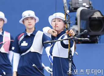 [ST포토] 임시현 '침착하게'