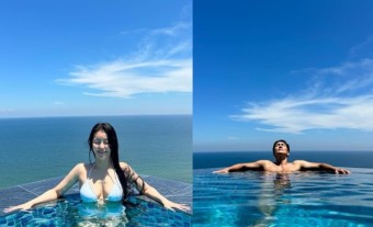 브브걸 유정, 이규한과 '럽스타' 시작…화끈한 수영장 데이트