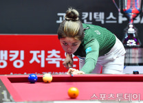 [ST포토] 김가영, 까다로운 뱅크샷