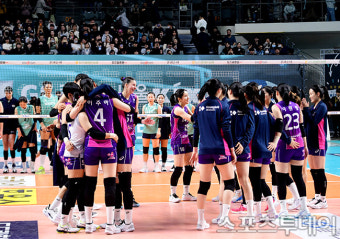 [ST포토] 흥국생명 'GS칼텍스 3-0 셧아웃'