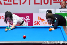 [ST포토] 한지은-김가영, 준결승 뱅킹