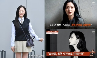 '학폭 의혹' 송하윤 #강제전학 #90분 구타 #전치 4주 [ST이슈]