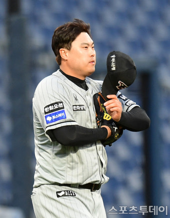 [ST포토] 류현진, 100승 도전~!