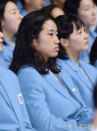 [ST포토] 배드민턴 안세영, 2024 파리올림픽 선수단 결단식 참석