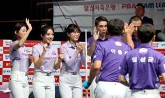 '뒷심 발휘' 하이원리조트, PBA 팀리그 2라운드 2연승