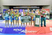 안산시청, 안산김홍도여자장사씨름대회 단체전서 우승…대회 2연패