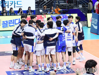 [ST포토] 삼성화재, 3-1 짜릿한 역전 승