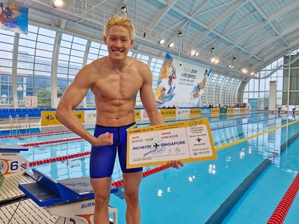 김영범, 황선우 꺾고 자유형 100m 우승에 47초98 기록