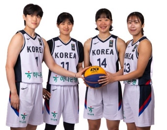 한국 3x3 여자대표팀, 사상 첫 아시아컵 8강 진출