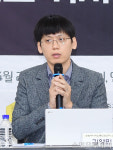 [ST포토] '143엔터 소속사 대표 강제추행'  기자회견 하는 김영민 한빛미니어노농인권센터장