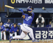 '박승규 동점 스리런+김성윤 결승타' 삼성, 약속의 8회 만들며 NC에 8-7 대역전승