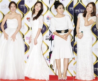 ‘2016 KBS 연예대상’ 세대불문 애정템 ‘화이트 드레스’ 민효린·엄현경·라미란·손태영