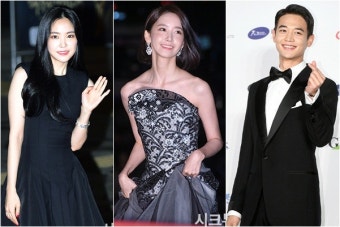 윤아 손나은 최민호 연기돌 3인방 ‘블랙룩’, 아직은 소녀시대 샤이니 에이핑크 [54th 대종상 패션]