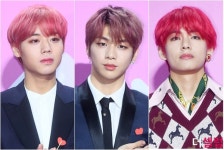 워너원 박지훈VS강다니엘VS방탄소년단 뷔, 핑크 헤어 주인공은 나야나 [2018 MMA]  