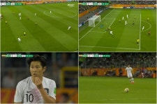 U-20 한국-에콰도르 ‘최준 선취골’, 이강인 ‘손을 옮겨주는 듯 완벽한 패스 ☆