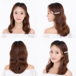 [데일리 헤어트렌드] 가을 셀프웨딩헤어 ‘중단발 물결펌’. 진주핀 혹은 화관 초간단 연출법