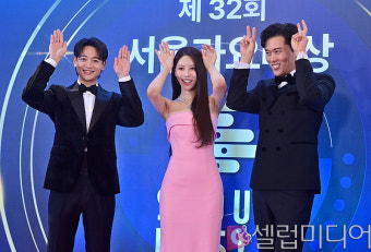 [셀럽포토]민호-미주-김일중 '서가대의 3MC'