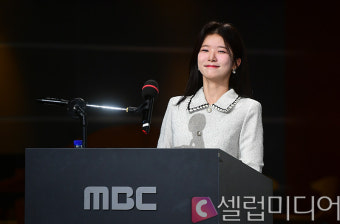 [셀럽포토]박소영 아나운서 '세 번째 결혼 제작발표회 진행 맡았어요'